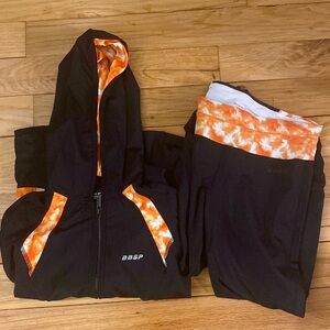 BEBE crop leggings & jkt 2 Piece bundle